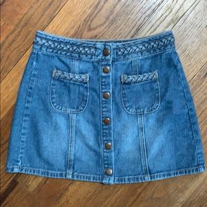 Kendall & Kylie denim mini skirt